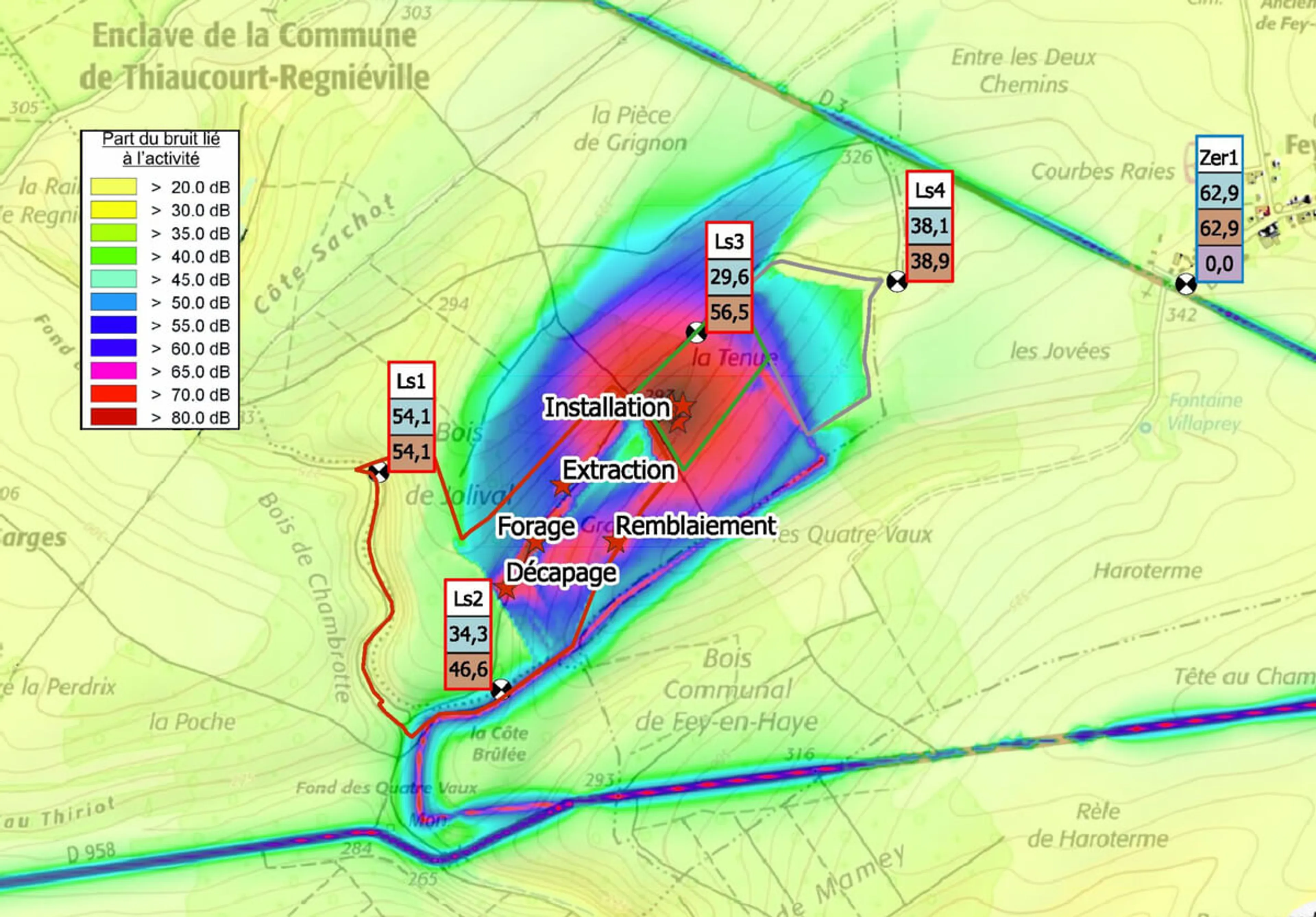 Simulation de la dispersion du son en cours d’exploitation